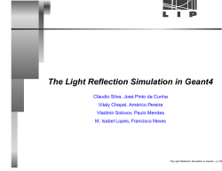 The Light Reflection Simulation in Geant4