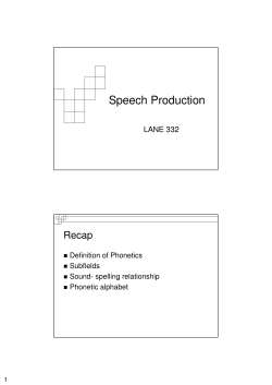 lecture 2- speech organs