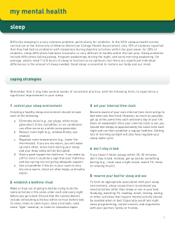 Sleep - University of Alberta