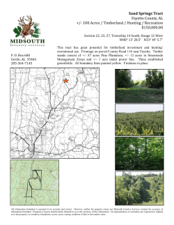 Sand Springs Tract Fayette County, AL +/