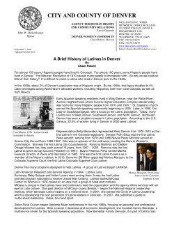 A Brief History of Latinas in Denver