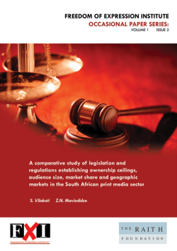 Legislation and regulations establishing ownership in South African