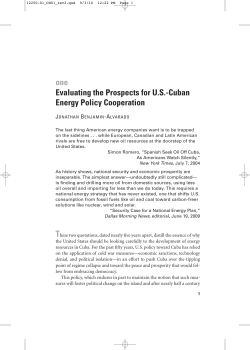 one Evaluating the Prospects for U.S.