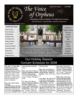 Fall 2008 Newsletter
