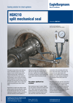 Split mechnical seal HGH210 for chest agitators
