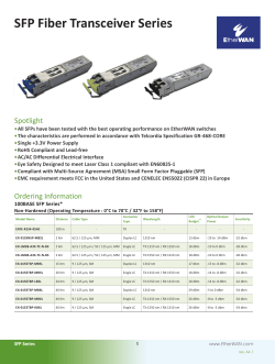SFP Fiber Transceiver Series