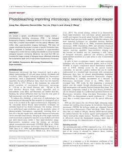 Photobleaching imprinting microscopy