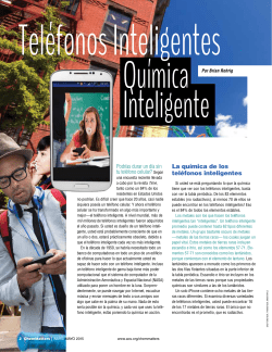 La qu&iacute;mica de los tel&eacute;fonos inteligentes