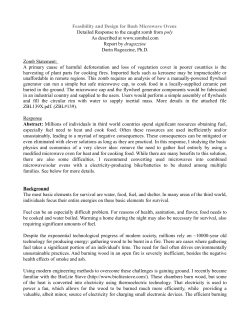 Feasibility and Design for Bush Microwave Ovens Detailed