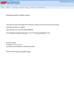 Swing leg control in human running - et