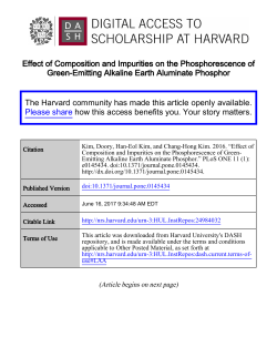 Effect of Composition and Impurities on the Phosphorescence of