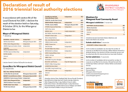 Declaration of 2016 election results