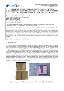 influence of molten pool geometry and process parameters on