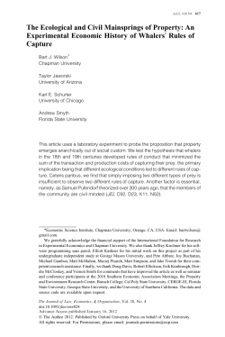 The Ecological and Civil Mainsprings of Property