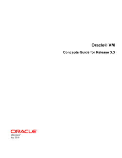 Oracle&reg; VM - Oracle Help Center