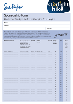 Sponsorship Form