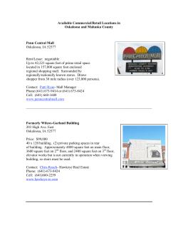 Available Commercial/Retail Locations in Oskaloosa