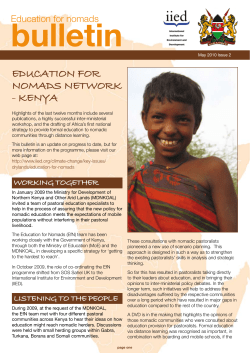 EDUCATION FOR NOMADS NETWORK - KENYA