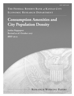 Consumption Amenities and City Population Density