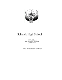 Schenck High School - East Millinocket Schools