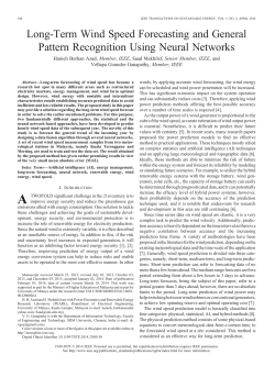 Long-Term Wind Speed Forecasting and General Pattern