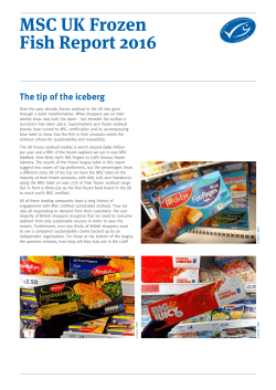 MSC UK Frozen Fish Report 2016