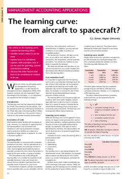 MANAGEMENT ACCOUNTING APPLICATIONS The