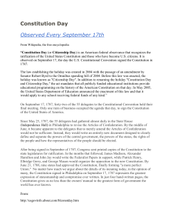 Constitution Day - Education Corporation of America
