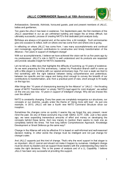 delivered his remarks - JALLC