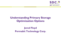 Understanding Primary Storage Optimization Options