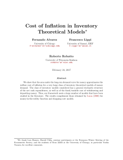 Cost of Inflation in Inventory Theoretical Models