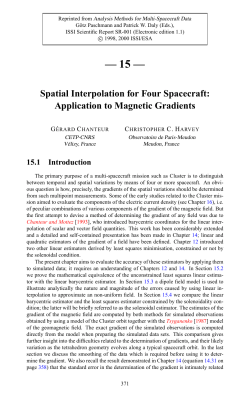 Analysis Methods for Multi-Spacecraft Data