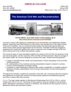 History 263 Syllabus