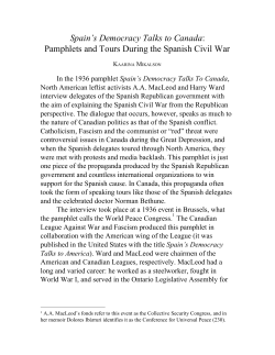 PDF Copy - Canadian Cultural History About The Spanish Civil War