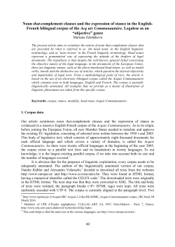 Noun that-complement clauses and the expression of stance in the