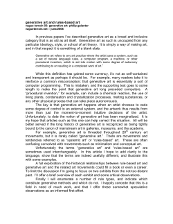 Generative Art and Rules-Based Art