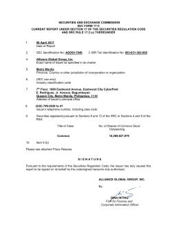 SECURITIES AND EXCHANGE COMMISSION SEC FORM 17