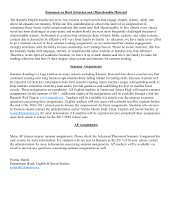 English III- Honors American Studies