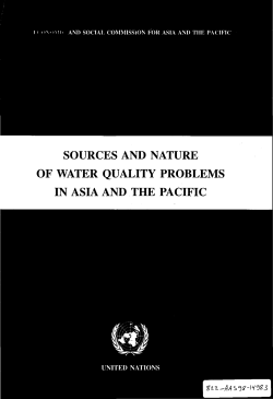 sources and nature of water quality problems in asia and the pacific