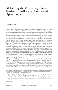 Globalizing the US Survey-Course Textbook