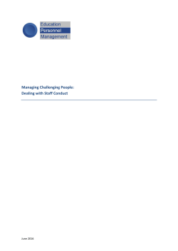 Managing Challenging People