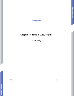 Support for Links in AeB/eForms