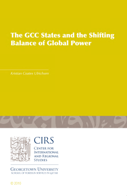 The GCC States and the Shifting Balance of Global Power