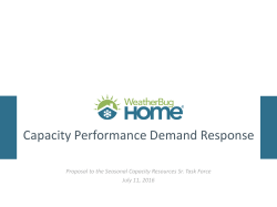 Capacity Performance Demand Response