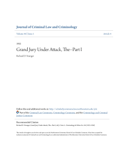 Grand Jury Under Attack, The--Part I