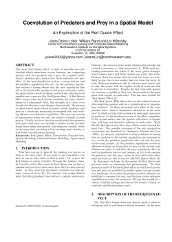 Coevolution of Predators and Prey in a Spatial Model