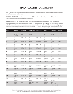 half-marathon: walk/run it
