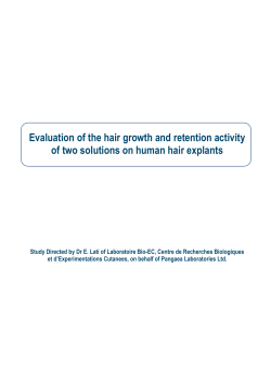 Evaluation of the hair growth and retention activity of two