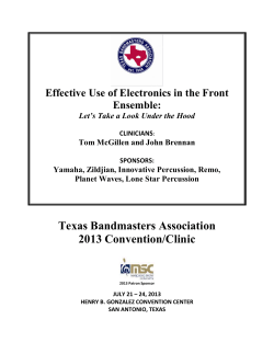 Texas Bandmasters Association 2013 Convention/Clinic