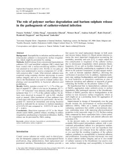The role of polymer surface degradation and barium sulphate